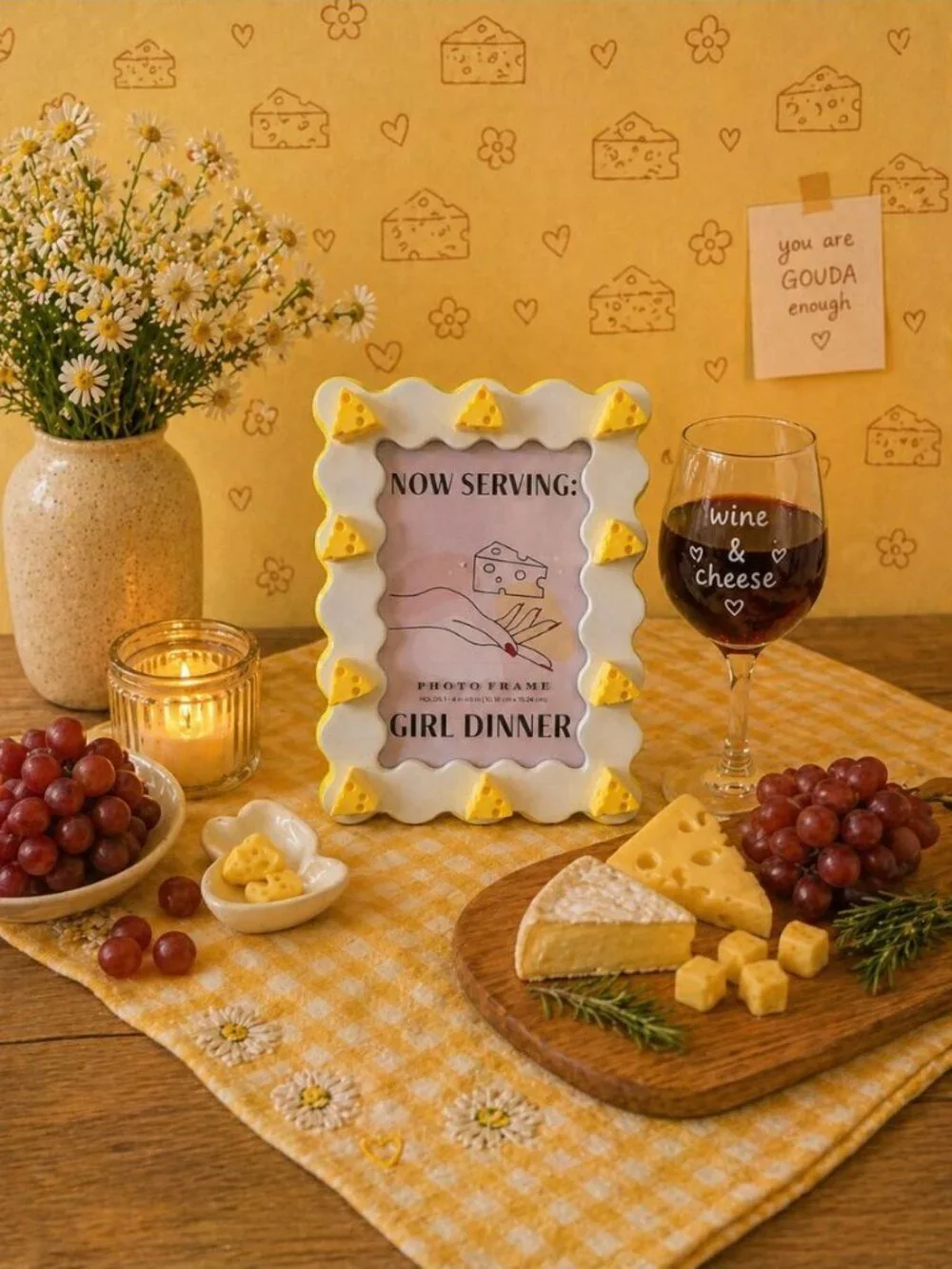 New Mouse Swiss Cheese Minatures 3D Room Decor Photo Picture Frame 4x6